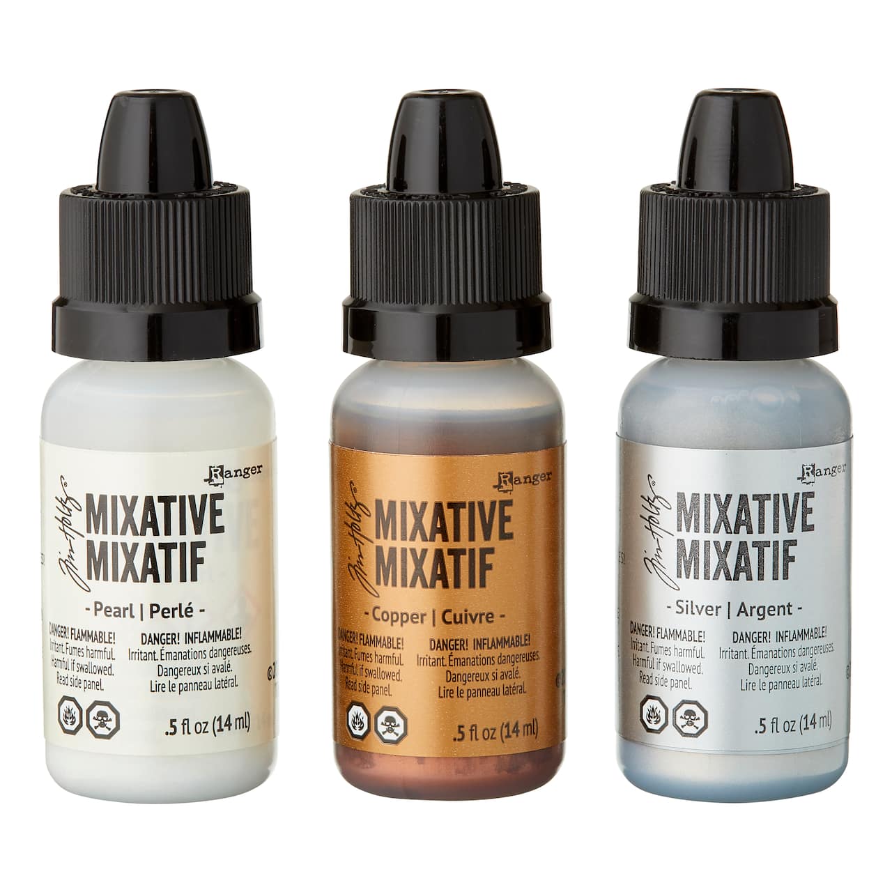Tim Holtz® Metallic Alcohol Ink Mixatives, 3ct.